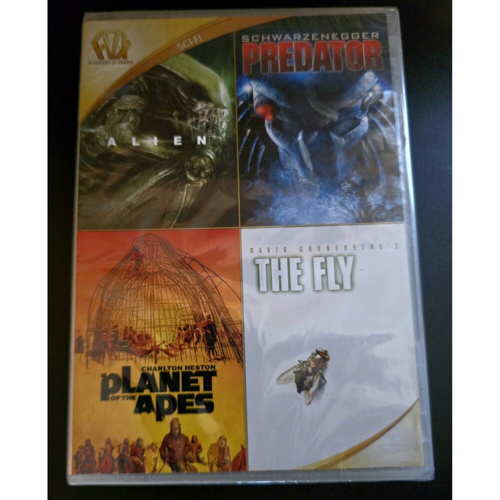 SEALED Alien Predator Planet of the Apes The Fly (4 DVD 2015) Fox Sci-Fi Cinema